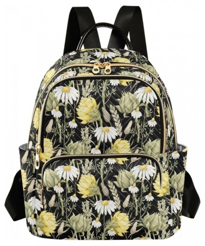 Sunflowers and Wild Flower Women's Backpack Purse Causal Daypack Work Travel College Business Trip Bag Shoulder Bag Small $21...