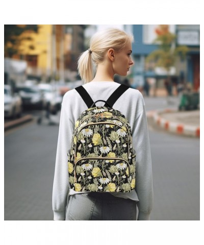 Sunflowers and Wild Flower Women's Backpack Purse Causal Daypack Work Travel College Business Trip Bag Shoulder Bag Small $21...