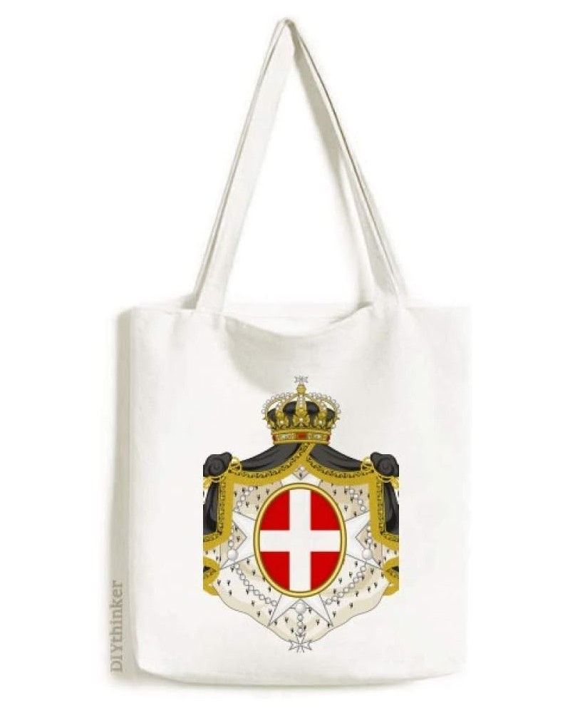 Denmark National Emblem Country Symbol Tote Canvas Bag Shopping Satchel Casual Handbag $17.35 Totes