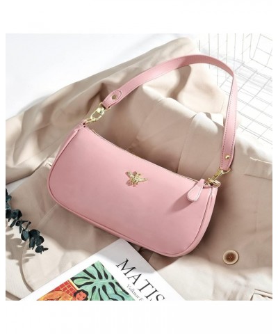 Small Tote Shoulder Bags Purses for Women Retro Classic Crossbody Bags Cute Clutch Purse and Handbag 0-3-pink a $10.06 Totes