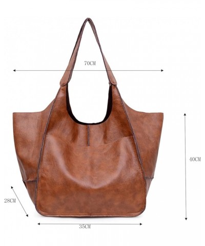 New Ladies Leather Satchel Tote Bag | Work Tote Bag Shoulder Bag Wallet Soft Messenger Bag Oversized Bag Brown $11.18 Totes