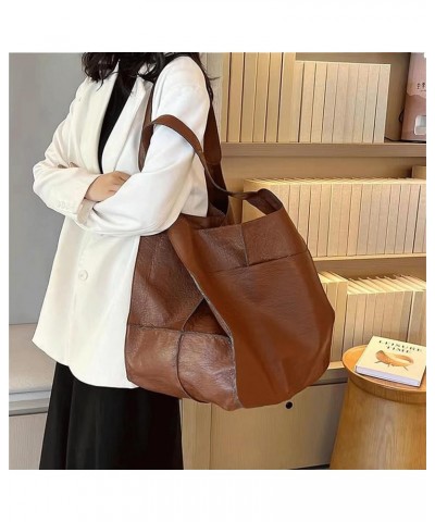 New Ladies Leather Satchel Tote Bag | Work Tote Bag Shoulder Bag Wallet Soft Messenger Bag Oversized Bag Brown $11.18 Totes