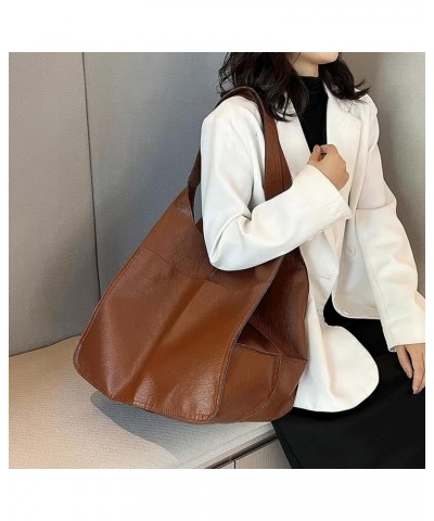 New Ladies Leather Satchel Tote Bag | Work Tote Bag Shoulder Bag Wallet Soft Messenger Bag Oversized Bag Brown $11.18 Totes