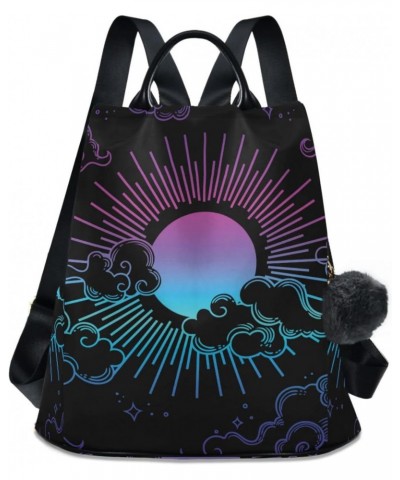 Space Galaxy Sun Clouds Backpack Purse for Women Anti-theft Fashion Ladies Back Pack Casual Travel Bag $20.79 Backpacks