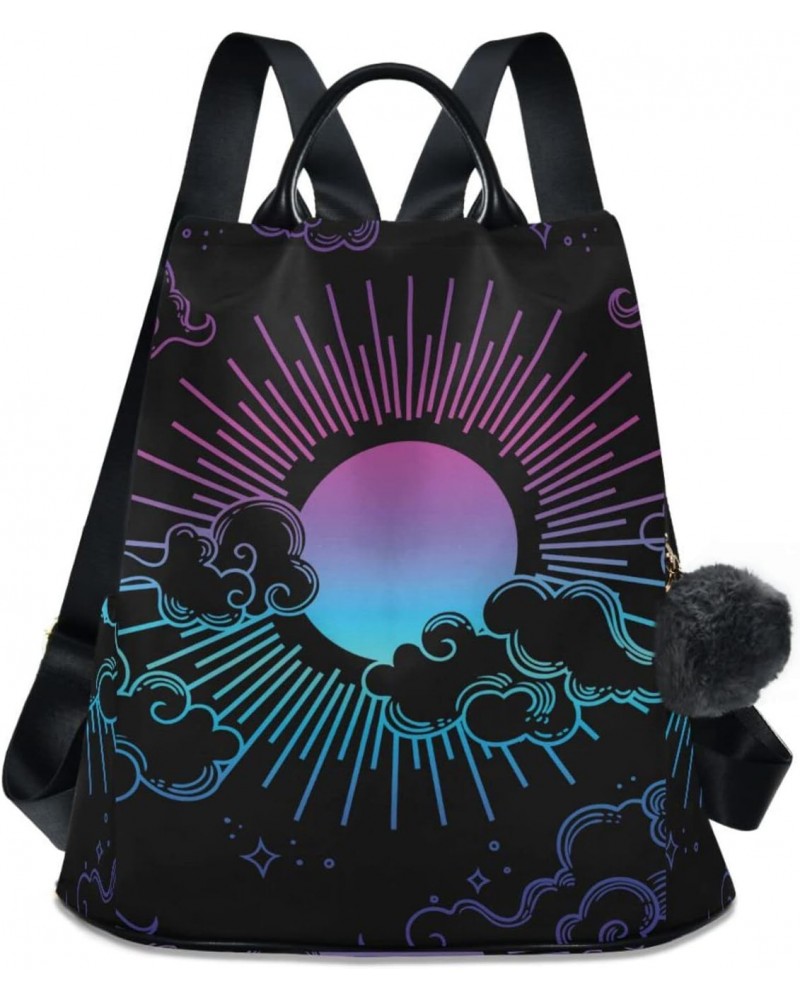 Space Galaxy Sun Clouds Backpack Purse for Women Anti-theft Fashion Ladies Back Pack Casual Travel Bag $20.79 Backpacks