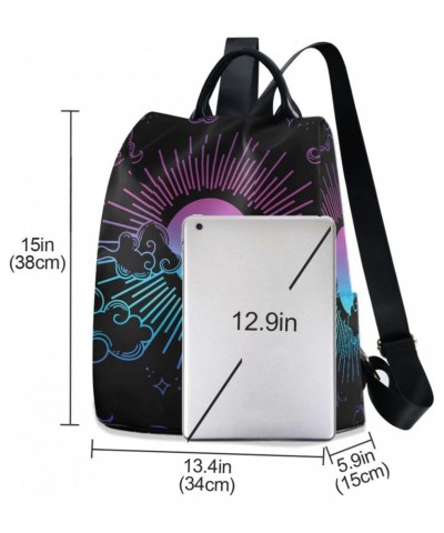 Space Galaxy Sun Clouds Backpack Purse for Women Anti-theft Fashion Ladies Back Pack Casual Travel Bag $20.79 Backpacks