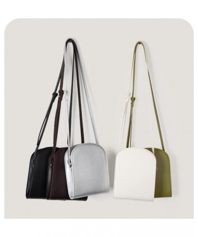 Crowd bag bag, casual versatility, shoulder cross-body shiny PU small square bag, mobile phone bag Black $27.53 Shoulder Bags