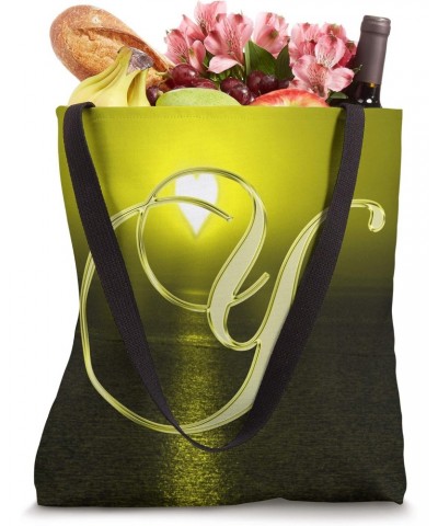 Y Yellow Heart Beach Ocean Lake Sun Moon Initial Letter Name Tote Bag $12.45 Totes