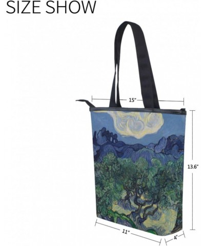 Vintage Forest Art The Tote Bag for Women Big Capacity Women's Shoulder Handbags Canvas Shopping Dating Bag $10.12 Totes