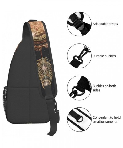 Cross Shoulder Bag Dreamcatcher Chest Pack Adjustable Strap Outdoor Sling Daypack For Men Women $12.34 Crossbody Bags