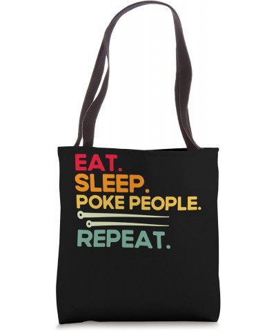 Acupuncture Poke People Repeat Vintage Acupuncturist Tote Bag $13.16 Totes