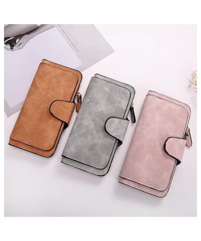 Retro Glamorous Multiple Slots Women Wallets, Leather Wallets For Women, Pu Leather Trifold Wallets, Women'S Wallets Multiple...