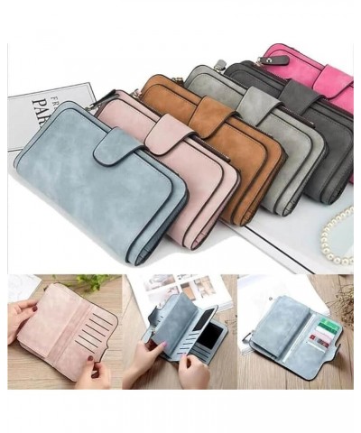 Retro Glamorous Multiple Slots Women Wallets, Leather Wallets For Women, Pu Leather Trifold Wallets, Women'S Wallets Multiple...