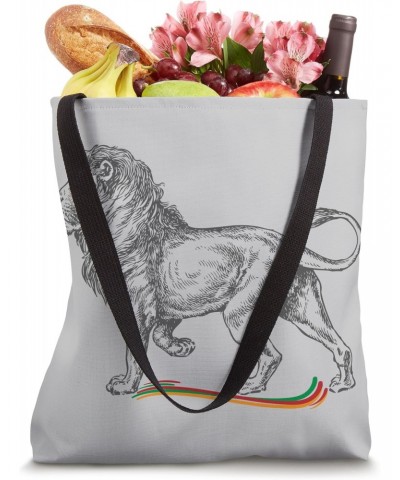 Rastafarian Lion Sketch Drawing Tote Bag $15.37 Totes