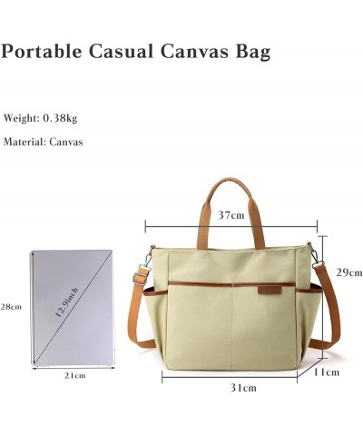 Crossbody Bag for Women/Girls Canvas Handbag Tote Bag Casual Top Handle Bag Shoulder Bag Satchel Bag Messenger Bag Khaki $20....