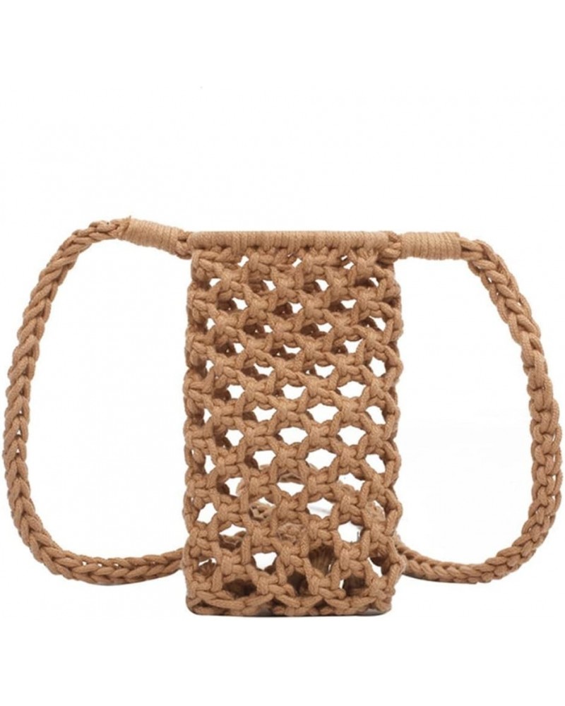 Women Small Crossbody Phone Bag Hollow-Out Woven Crochet Lightweight Braided Shoulder Handbag (Color : E, Size : 1) E $82.43 ...