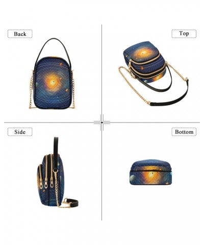 Space Solar System Planet Small Crossbody Purses for Women Crossbody Bags Fanny Packs Handbags Wallet Cell Phone Shoulder Pur...