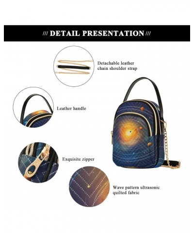 Space Solar System Planet Small Crossbody Purses for Women Crossbody Bags Fanny Packs Handbags Wallet Cell Phone Shoulder Pur...