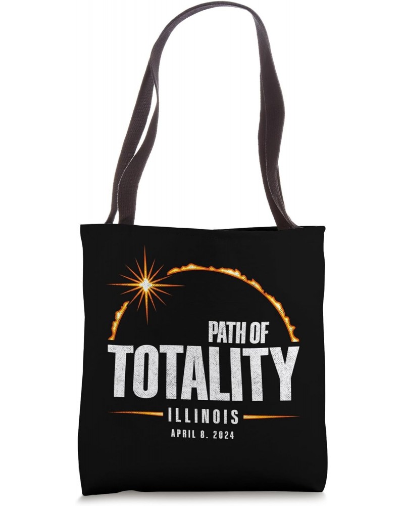 2024 Total Eclipse - Path of Totality Illinois 2024 Tote Bag $13.74 Totes