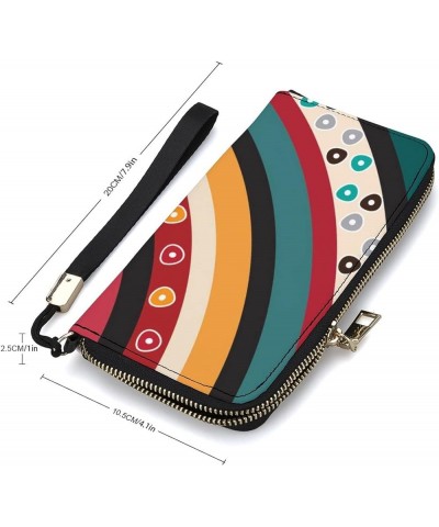 Soft PU Leather Clutch Long Bifold Wallet, Coin Purse Credit Pass Case, Unisex Durable Card-Holder Slim Billfold Money Storag...