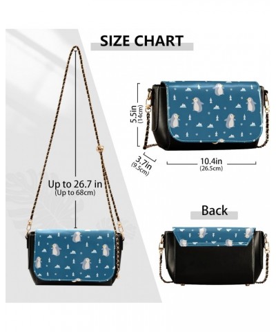 Cute Penguin Crossbody bags for Women Small Crossbody Purses with Adjustable Strap Shoulder Handbags Wallet Purse for Women $...