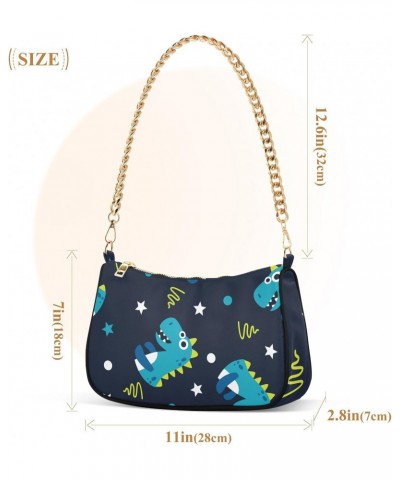 Shoulder Bag Cute Dinosaur Star Dot Women Clutch Handbag Shoulder Purch Date Chain Bag Tote Bag Spring Holiday Birthday Gift ...