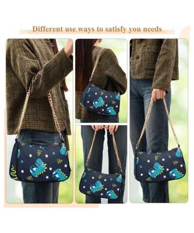 Shoulder Bag Cute Dinosaur Star Dot Women Clutch Handbag Shoulder Purch Date Chain Bag Tote Bag Spring Holiday Birthday Gift ...