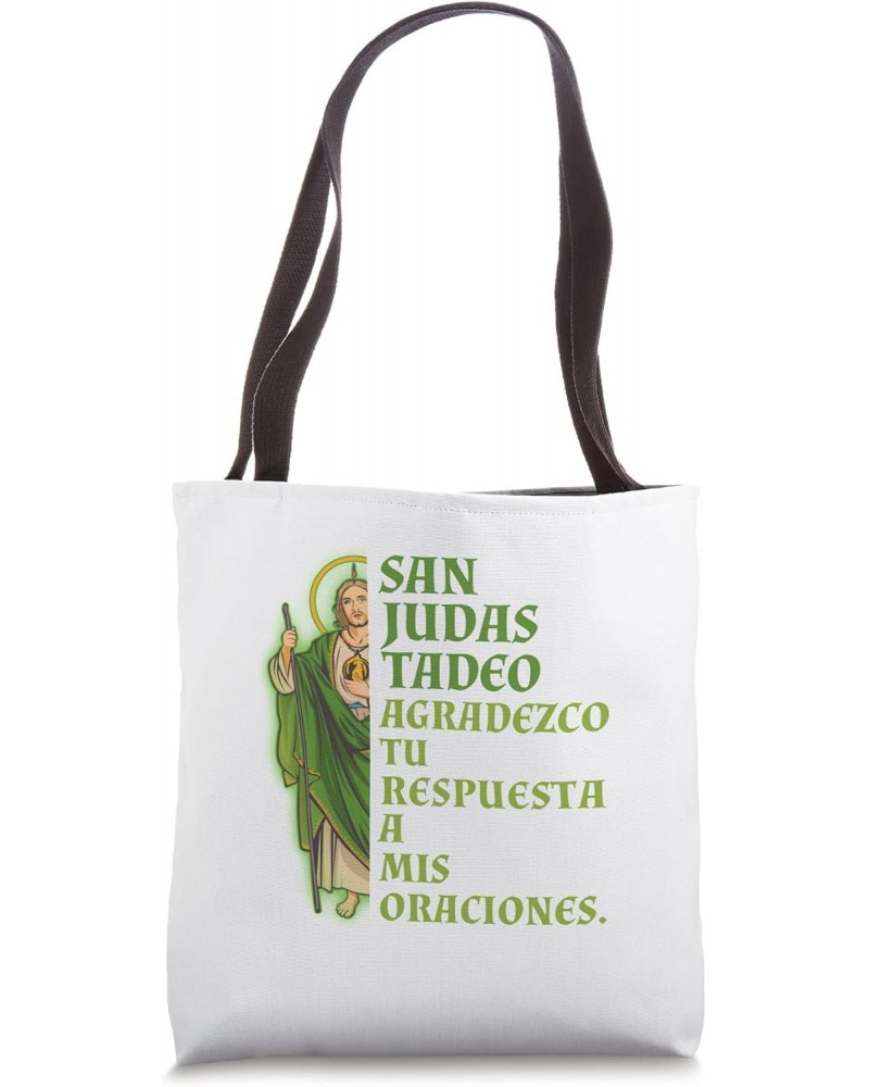 San Judas Tadeo Gracias Por Escucharme Tote Bag $15.09 Totes