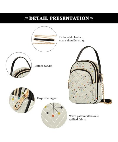 Cartoon Cats Elegant Womens Purses Crossbody, Detachable Leather Chain Strap, Easy to Clean, Cross Body Bag Women Travel Absc...