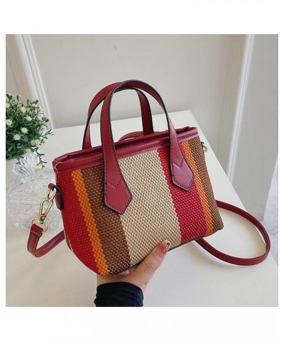 Tote Bag Canvas Purses for Women Small Fashion Satchel Bag Handbags Stripe Crossbody Bags Yellow Casual Shoulder Bag for 2023...