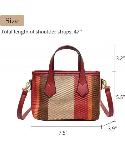 Tote Bag Canvas Purses for Women Small Fashion Satchel Bag Handbags Stripe Crossbody Bags Yellow Casual Shoulder Bag for 2023...