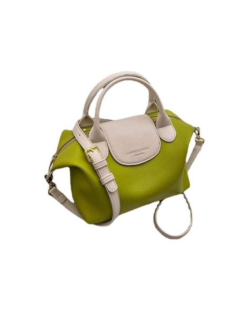 Women's Bag Versatile Crossbody Bag Fashionable and Simple Handheld One Shoulder Small Bucket Bag Green $28.92 Shoulder Bags