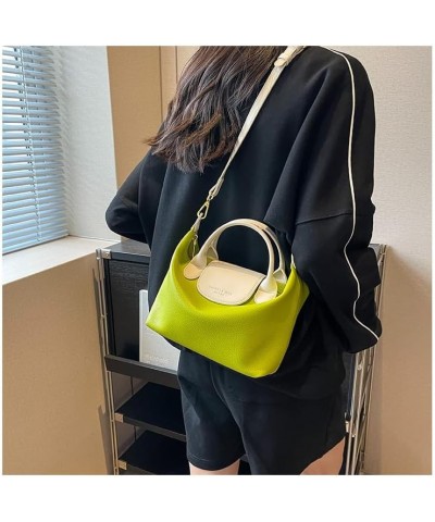 Women's Bag Versatile Crossbody Bag Fashionable and Simple Handheld One Shoulder Small Bucket Bag Green $28.92 Shoulder Bags