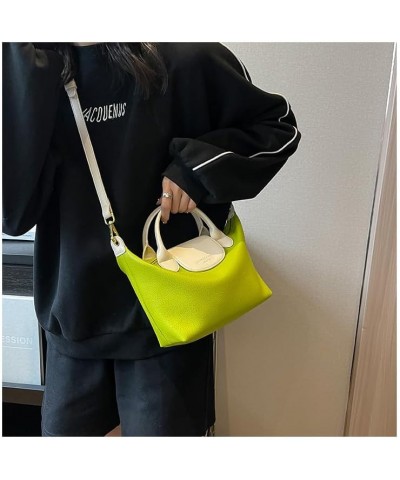 Women's Bag Versatile Crossbody Bag Fashionable and Simple Handheld One Shoulder Small Bucket Bag Green $28.92 Shoulder Bags