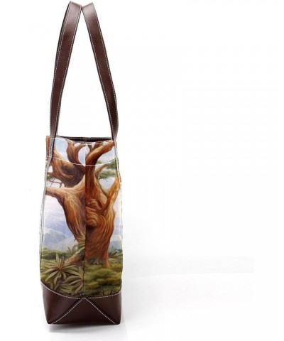 Rhinoceros Canvas Leather Mix Crossbody Bag - Stylish Hand-held Purse, 13.3x4.7x12.2 inches $22.08 Crossbody Bags